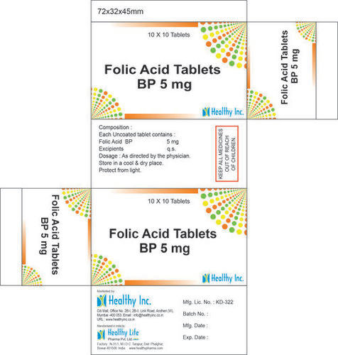 Folic Acid Tablets BP 5 mg