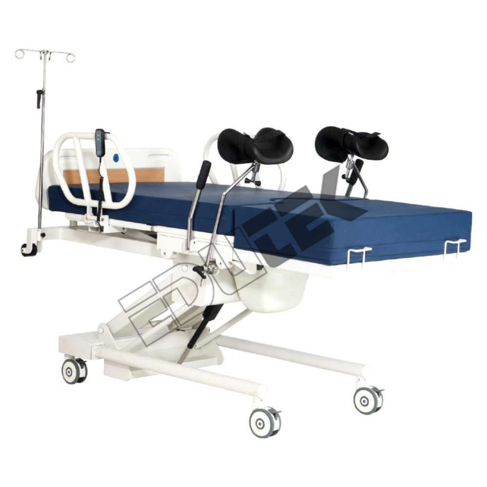 Labour Delivery Recovery Bed - High-Density Foam Mattress , Adjustable Height and Tilt Features for Optimal Comfort