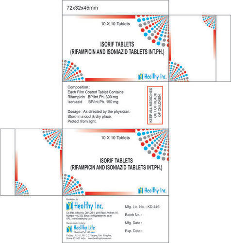 Rifampicin And Isoniazid Tablets Cool & Dry Place