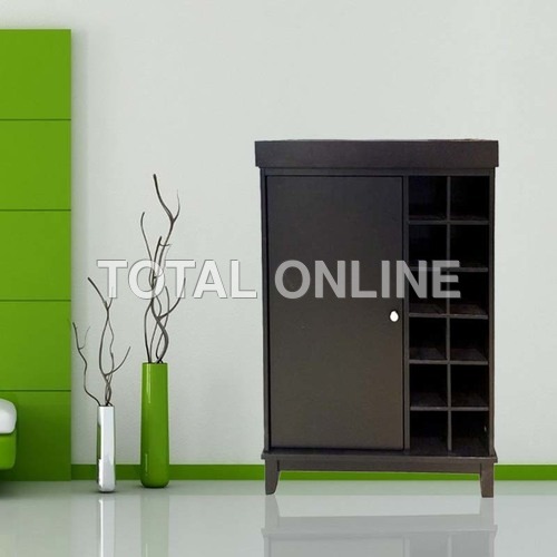Black Coloured Multiple Drawer Options Rack