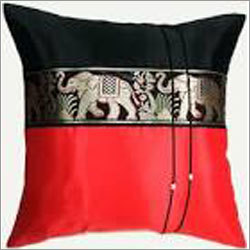 Black & Orange Designer Cushion Cover