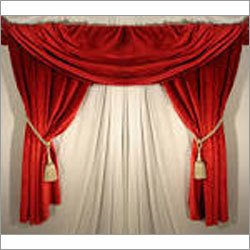 Red Decorative Curtain Fabric