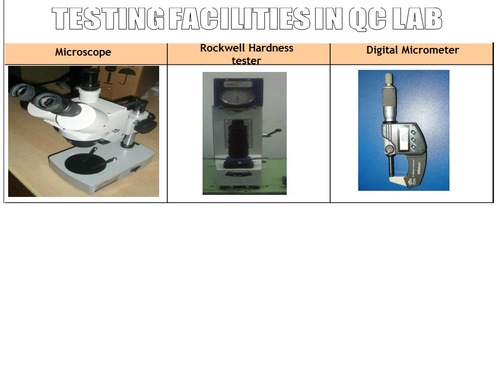 Checking facilities  in QC Lab