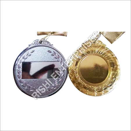 Crown Sport Medel - Metal, 50-70mm Diameter, Gold/Silver Ribbon | Award Recognition, Polished Finish, Bravery Ceremonies