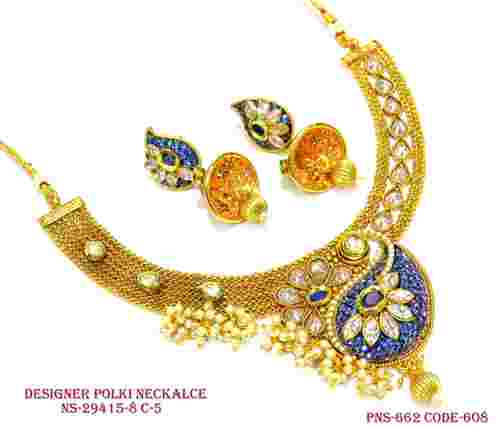 Designer Polki Necklace Set