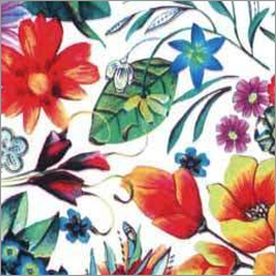 Floral Print Leather Transfer Foil