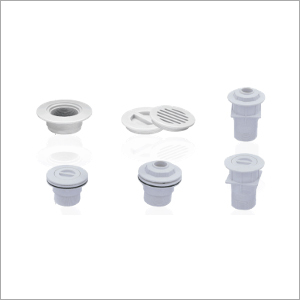 Emaux White Inlet Outlet Vacuum, For Swimming Pool - Shape: Round