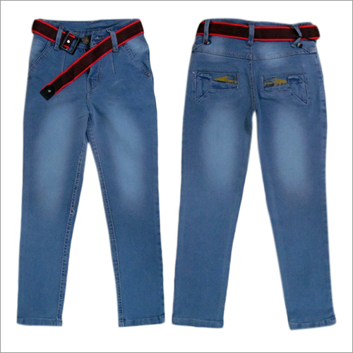 Light Blue Funky Denim - Denim Material, Regular Fit, Available in Various Sizes | Skin-Friendly, Stylish & Trendy, Color Fade Resistance, Washable