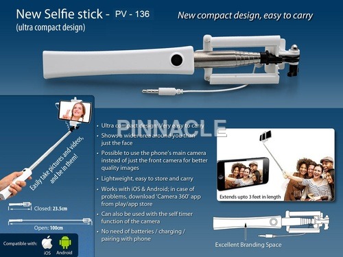 Selfie stick (new design) (huge branding area)