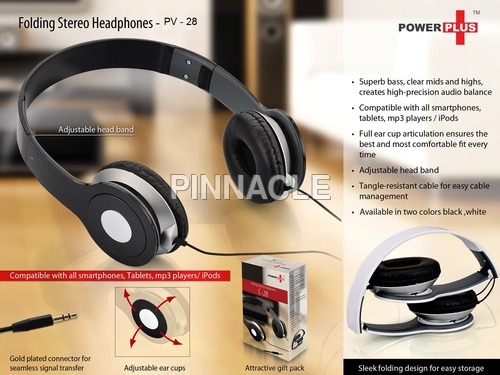 Power Plus Folding Stereo Headphones