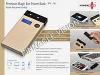 Power Plus Magic Box - Aluminum Alloy, 10x5x2 Cm, 10,000 Mah | Led Display, Retractable Cables, Multi-protection Safety Features