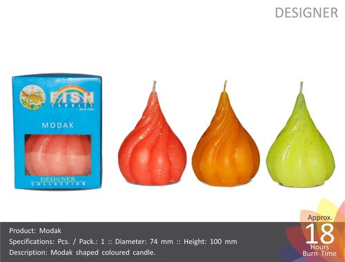Modak Shaped Candles