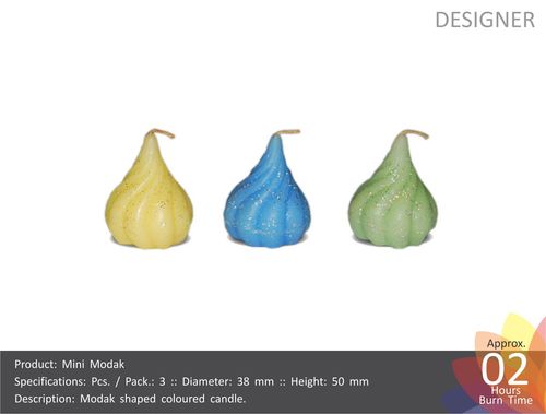 Mini Modak Shaped Candles