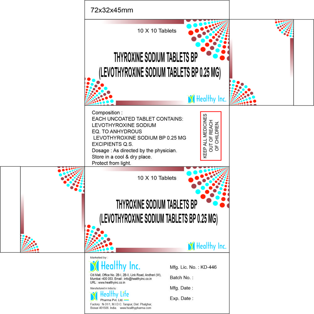 Thyroxine Sodium Tablets