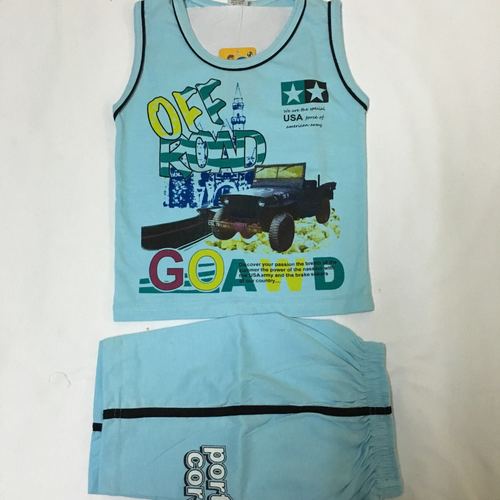 Kids Deep neck sleeveless T-shirt