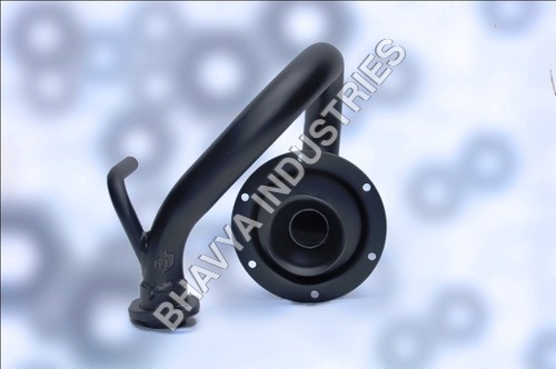 Bajaj 3 Wheeler Band Pipe - CRC Pipe, Custom Size, Matte Black | Low Noise Operation, Rigid Build, Hardness & Durability, Easy to Install