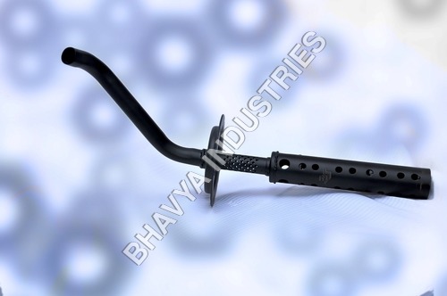Tail Pipe - CRC Material, Custom Size | Met Black, Low Noise Voice, Rigid Build, Hardness & Durability, Heat Resistance, Easy Installation