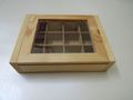 12 Cavity Raw Wooden Box