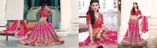 Georgette,designer lehnga