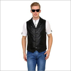Vintage Mens Leather Waistcoat