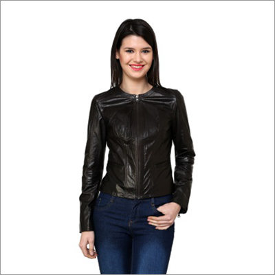 Womens Classic Leather Jacket