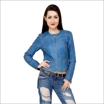 Womens Waxed Lamb Leather Jacket