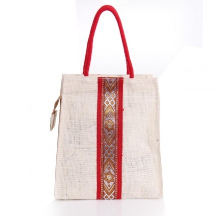 Jute Zipper Bag