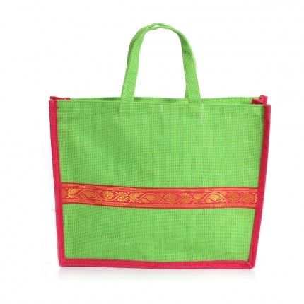 Jute Zipper Bag