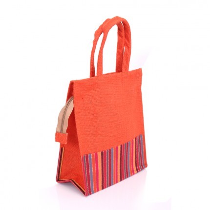 Jute Zipper Bag