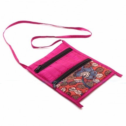 Silk and Kalamkari Sling Bag