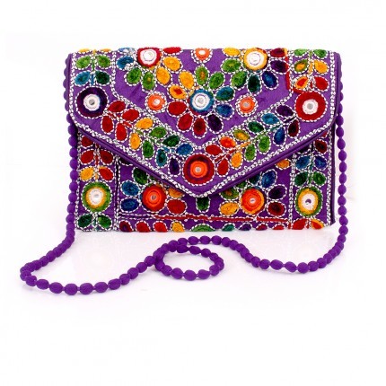 Sling Bag - Thread & Mirror Work