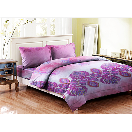 Poly Cotton Printed Double Bed Sheet