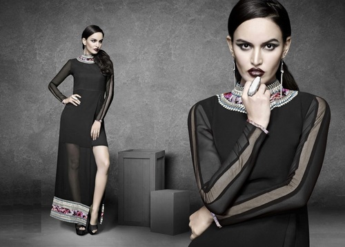 black color party wer kurti