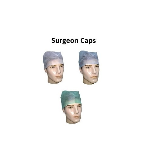 Green And Blue Surgeon Caps