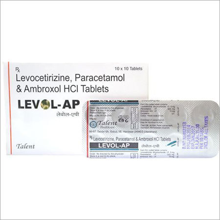 Levocetirizine, Paracetamol and Ambroxol HCL Tablets