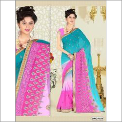 Designer Georgette and Chiffon Saree