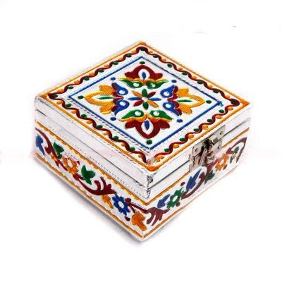 Minakari Silver Box Small 4X4