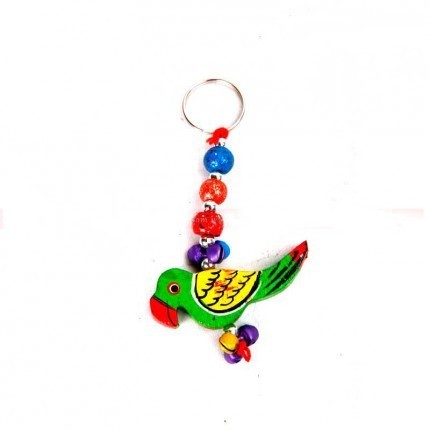 Wooden Colour Key Ring Small