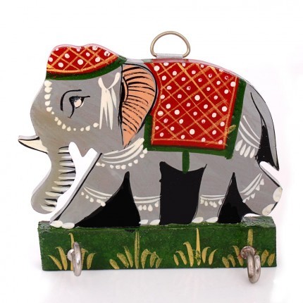 Wooden Elephant Key Hanger