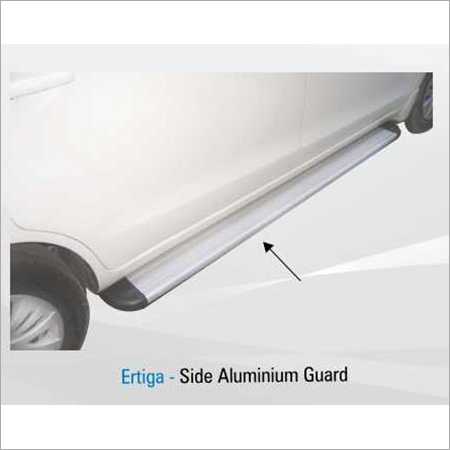 Ertiga Side Aluminium Guard - Aluminum, Vehicle Specific, Silver | Durable Protection, Stylish Design, Bolt-On Installation