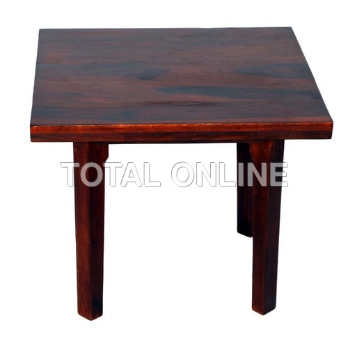 Compactly Designed Side Stool Made of Sheesham 