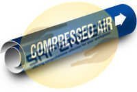 Blue Compressed Air Kwik-koil Pipe Markers 