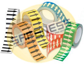 Multicolor Pipe Arrow Banding Tape 