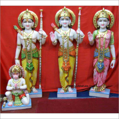 Marble Ram Sita Statue
