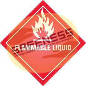 DOT Flammable Liquid Shipping Labels