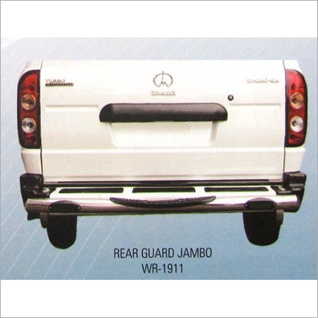 Sonalika Rear Guard Jumbo - Stainless Steel, 1500mm x 200mm, Chrome Finish | Enhanced Safety, Durable, Easy Install, Stylish Design, Bolt-On Protection