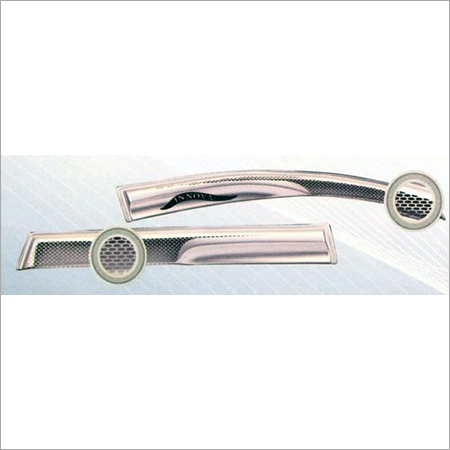 Tata Nano Door Visors Silver Dotted