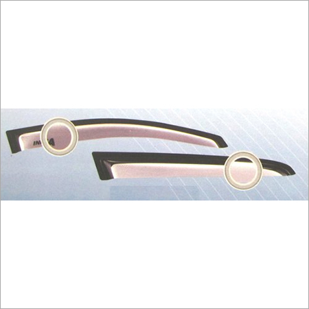 Tata Nano Door Visors Silver - Acrylic, Vehicle Specific | Rain Protection, Easy Install, Weather Shield