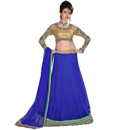 Occeanus Blue  Net Designer Lehenga Choli