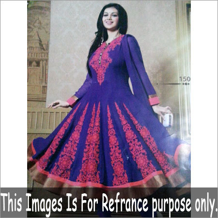 Embroidered Cotton Churidar Suit
